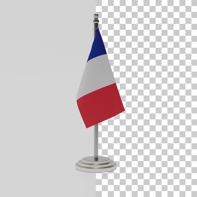 Bandeira da França 3D