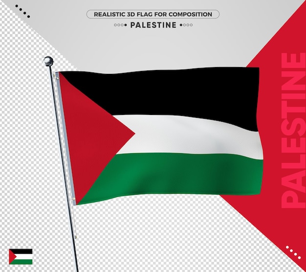 Bandeira da Palestina para composição