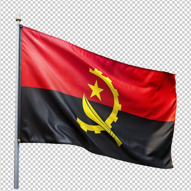 PSD bandeira de angola em fundo transparente