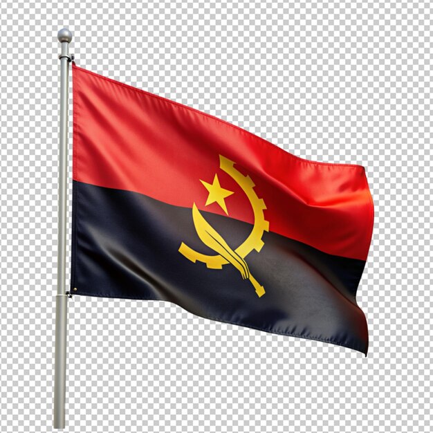 PSD bandeira de angola em fundo transparente