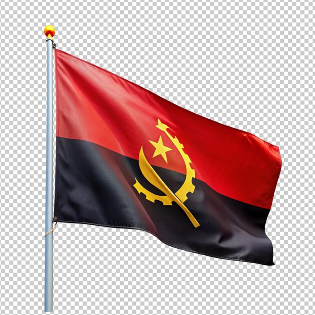 PSD bandeira de angola em fundo transparente