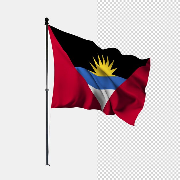 PSD bandeira de antígua e barbuda.