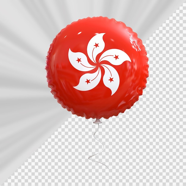 PSD bandeira de balão de hong kong