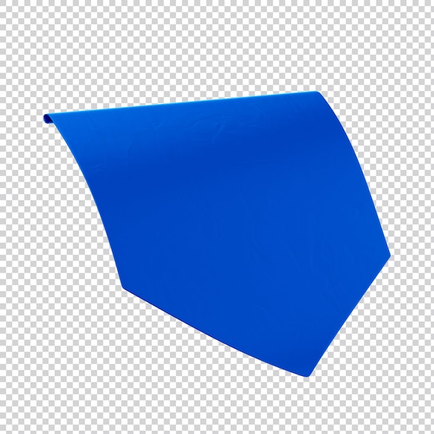 PSD bandeira de papel azul 3d festa junina 3d brasil para festa junina selo de são joão