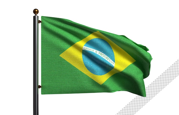 Bandeira do Brasil com fundo transparente