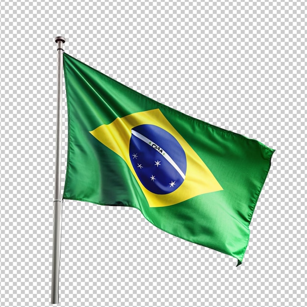 Bandeira do brasil em fundo transparente