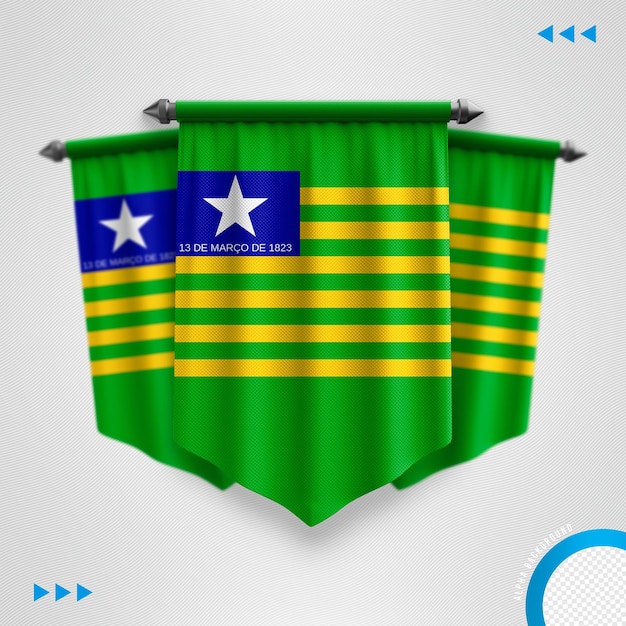 PSD bandeira do estado do piauí