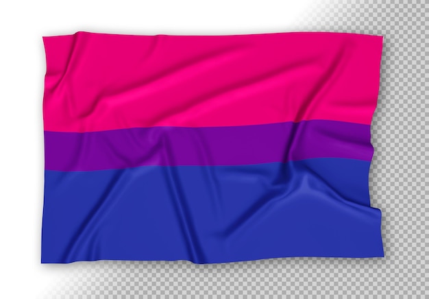 PSD bandeira do orgulho bissexual realista