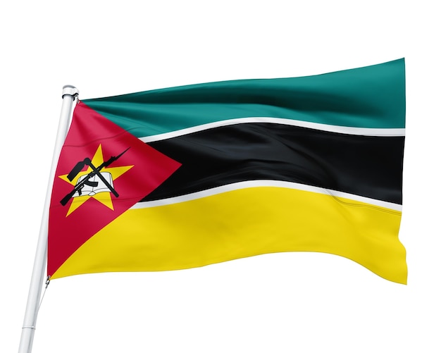 Bandeira do país africano de moçambique