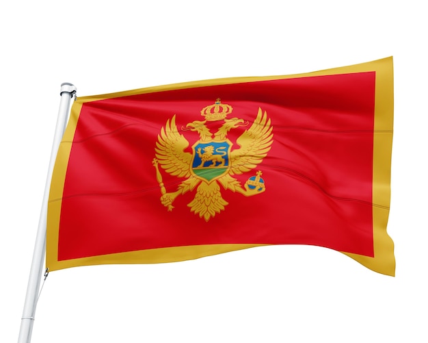 Bandeira do país de Montenegro
