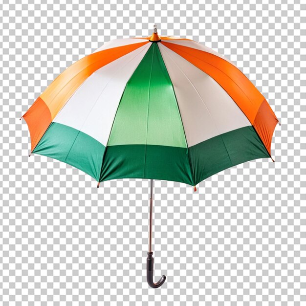 PSD bandeira indiana guarda-chuva fundo transparente