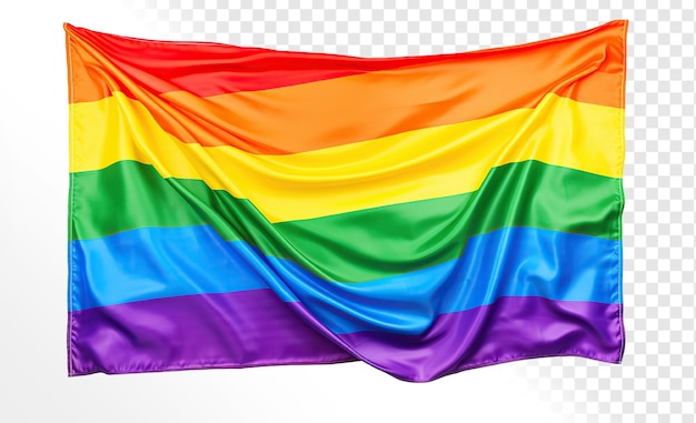 PSD bandeira lgbt em fundo transparente