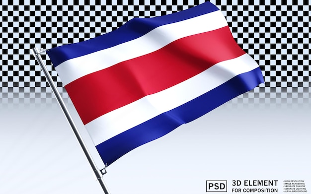 Bandeira nacional 3D