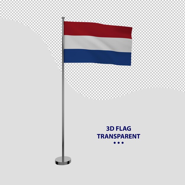 PSD bandeira nacional da holanda transparente sem fundo