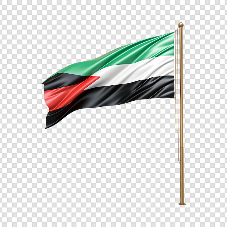 PSD bandeira nacional do sudão isolada em fundo transparente