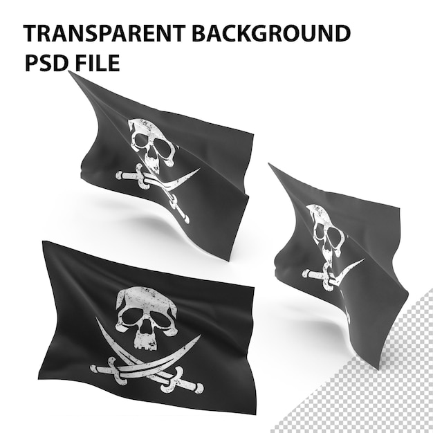 PSD bandeira pirata da png
