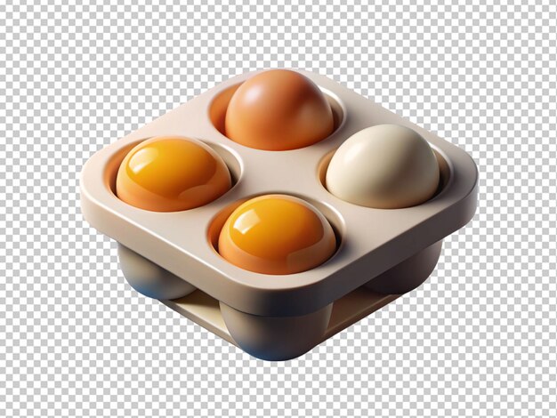 PSD bandeja de ovos 3d