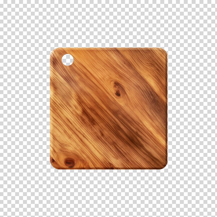 PSD bandeja de madera cuadrada rectangular vacía png