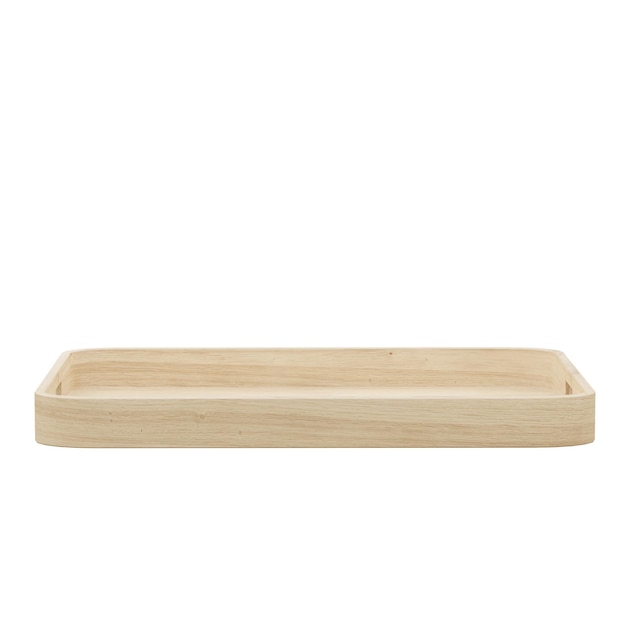 bandeja de madera rectangular