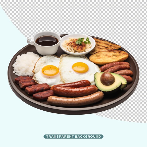 PSD bandeja paisa comida colombiana