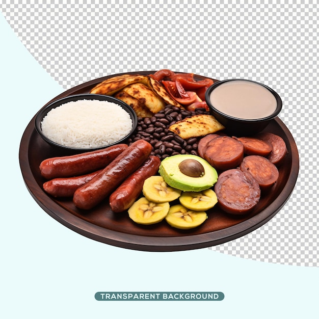 PSD bandeja paisa comida colombiana