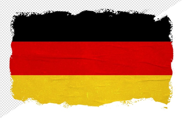 Bandera de Alemania abstracta con efecto de trazo de pincel de tinta