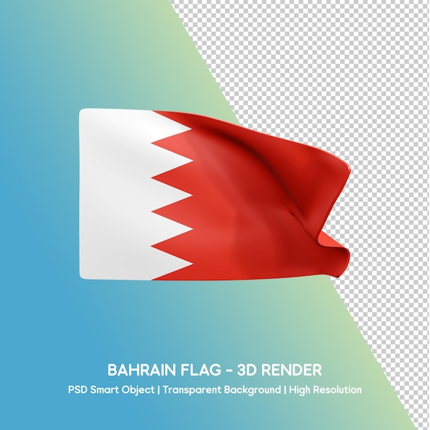 Bandera de Bahréin en 3D