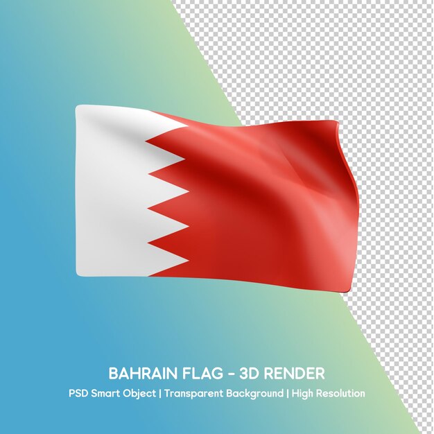 Bandera de Bahréin en 3D