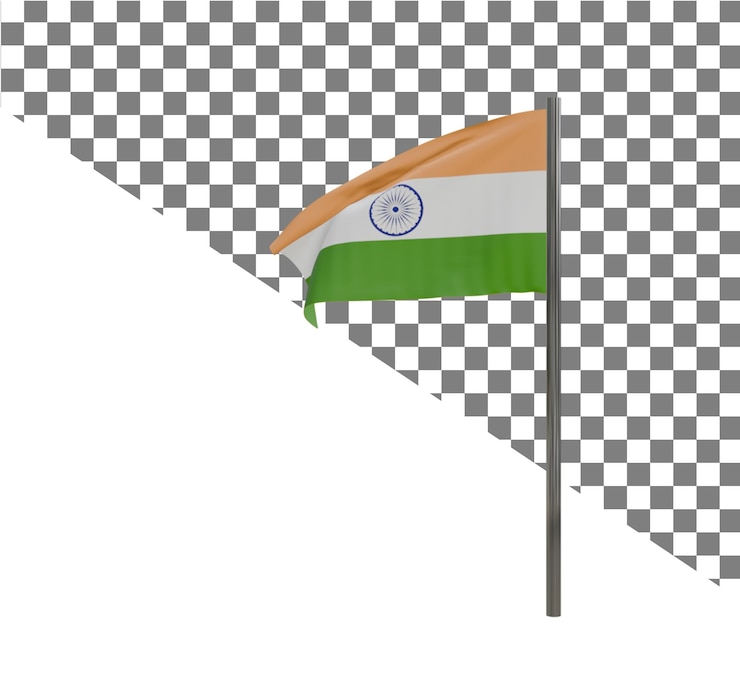 PSD una bandera con la bandera nacional en ella