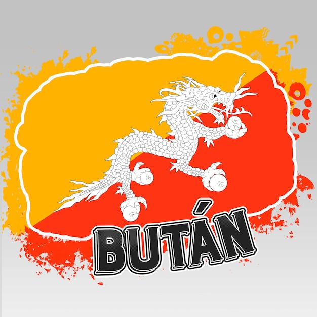 Bandera de Bhután