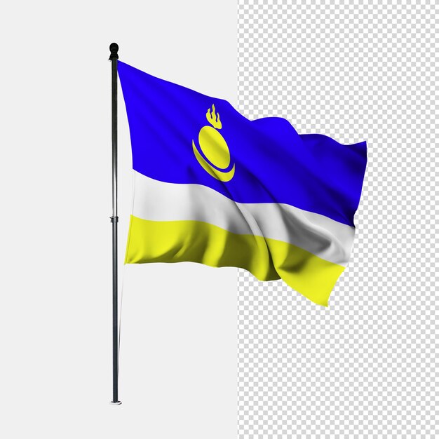 La bandera de buriatia