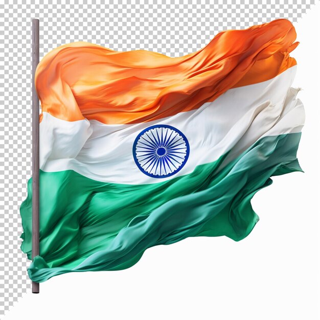 PSD bandera de la celebración del día de la república de la india en un fondo transparente