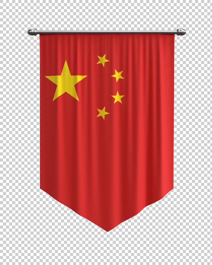 PSD bandera de china bandera