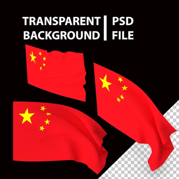 PSD bandera china png