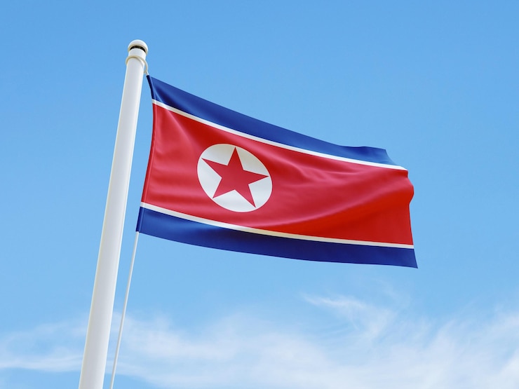 PSD bandera de corea del norte