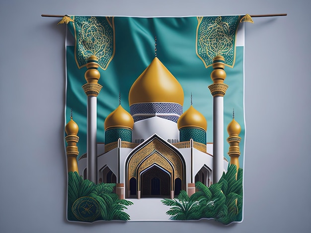 Bandera de eid al-adha