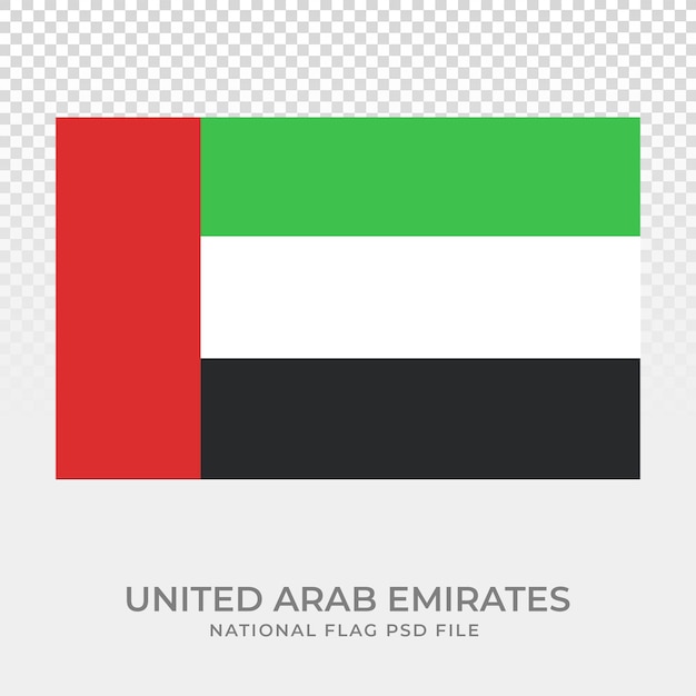 Una bandera de los emiratos árabes unidos