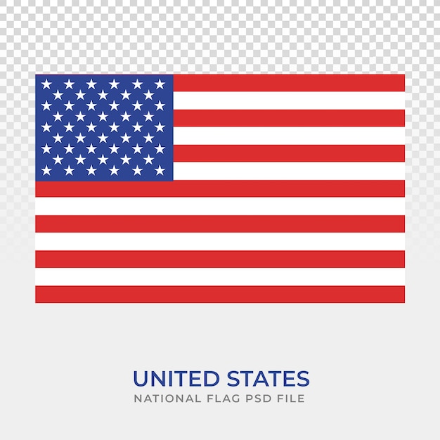 PSD una bandera de los estados unidos de america