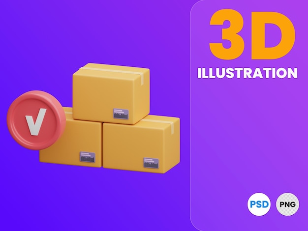 PSD bandera de fondo de ilustración 3d de lista de verificación