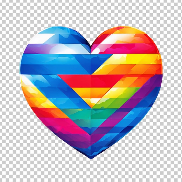 PSD bandera gratuita del día del orgullo vectorial con marco de corazón