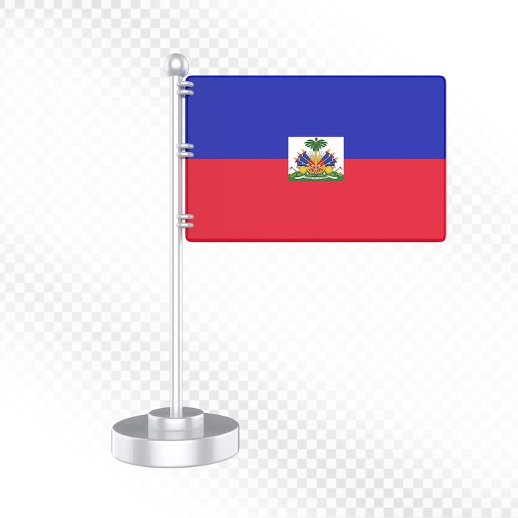 PSD la bandera de haití en el puesto