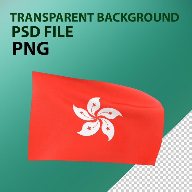 PSD bandera de hong kong png