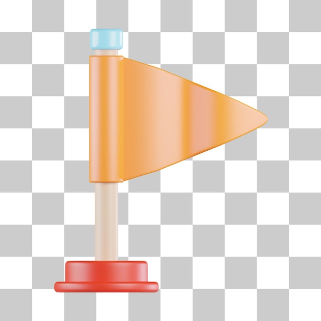 Bandera icono 3d