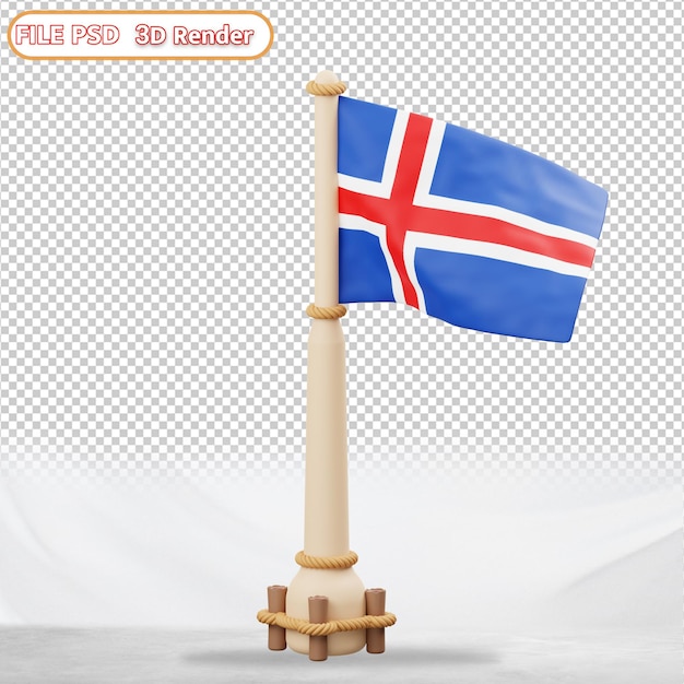 Bandera de islandia