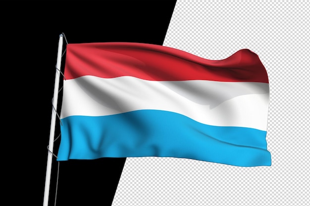 Bandera de Luxemburgo Png transparente aislado