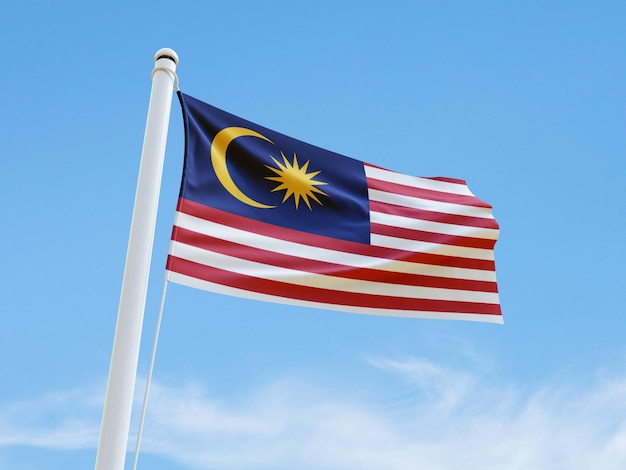 Bandera de Malasia (en inglés)