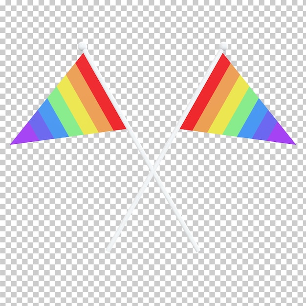 PSD bandera del mes del orgullo lgbt aislado concepto bisexual transgénero homosexual