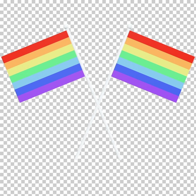 Bandera del Mes del Orgullo LGBT aislado Concepto bisexual transgénero homosexual