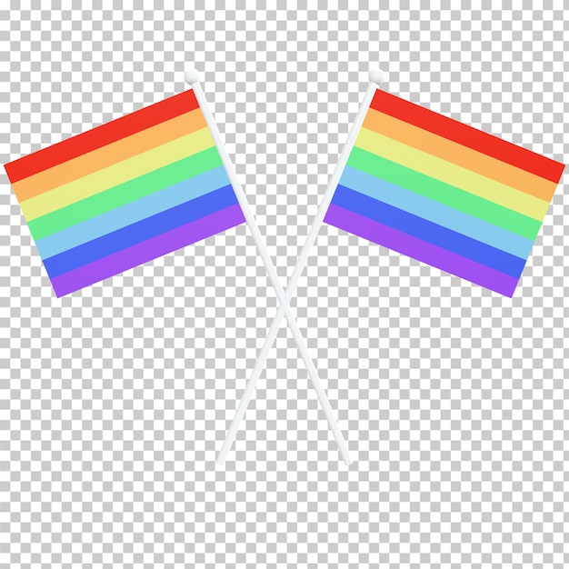 PSD bandera del mes del orgullo lgbt aislado concepto bisexual transgénero homosexual