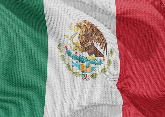 PSD una bandera mexicana con una franja verde y blanca.